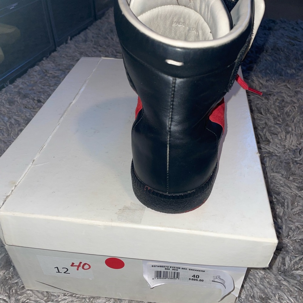 Beautiful red n black Madison Margiela shoes